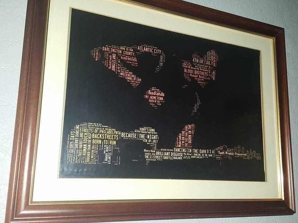 Bruce Springsteen - Songs inside the image.