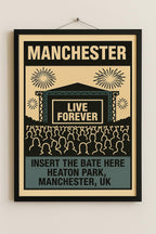 Oasis Heaton Park Concert Poster Print – Custom Music Wall Art – Gift