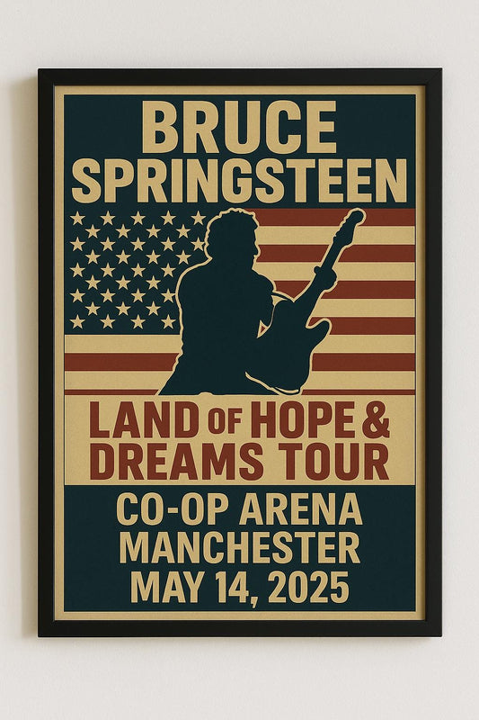 Bruce Springsteen Concert Poster - 14th May, Manchester