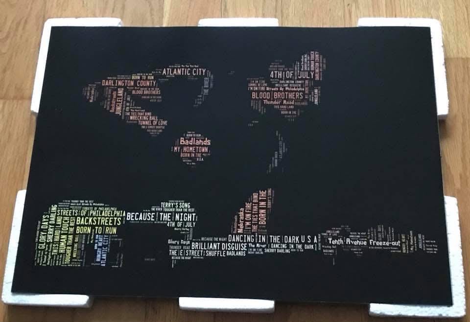 Bruce Springsteen - Songs inside the image.