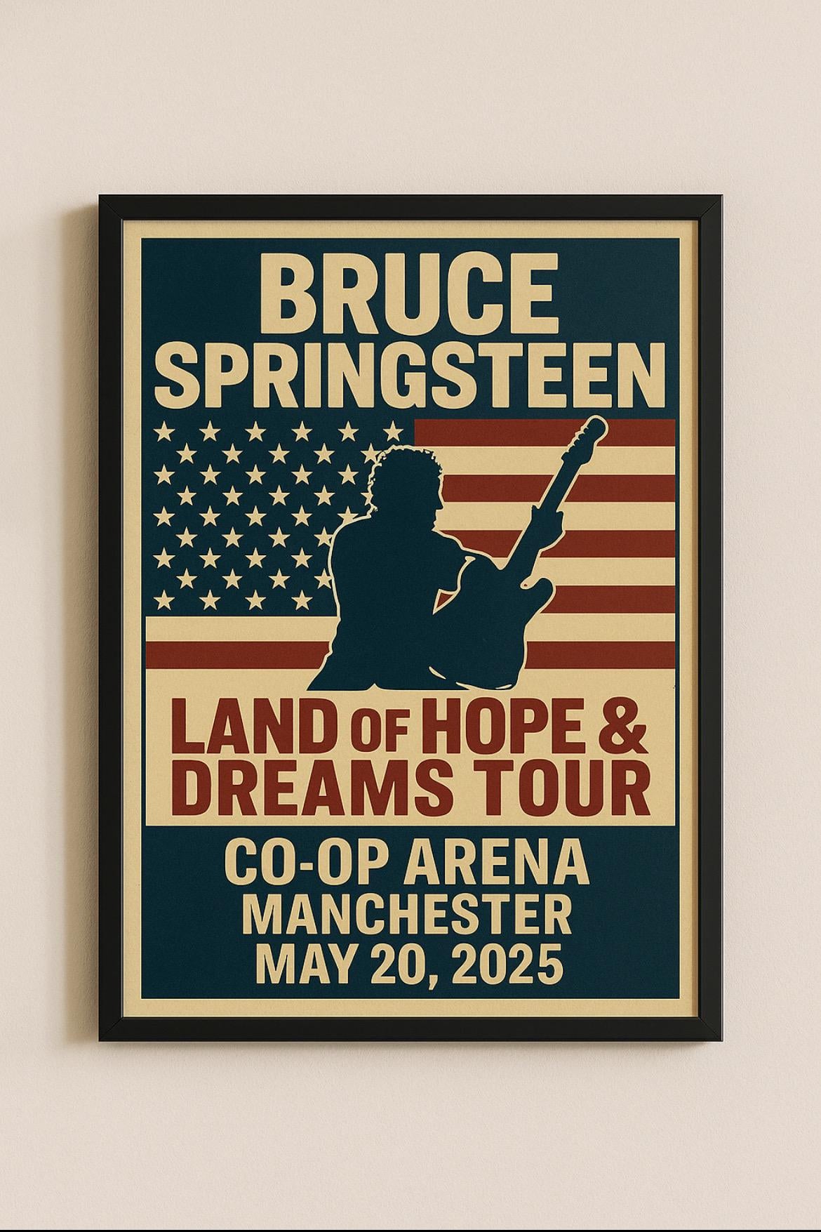 Bruce Springsteen Concert Poster - 20th May, Manchester
