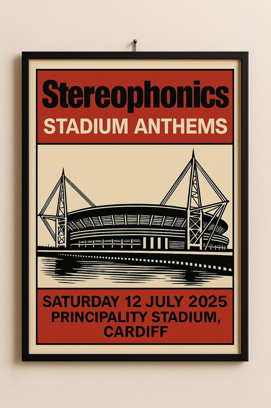 Stereophonics Principality Stadium Tour Poster Print – Music Wall Art – Gift