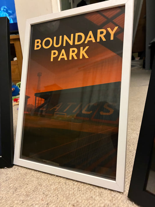 Boundary Park Stadium Print - Oldham Athletic
