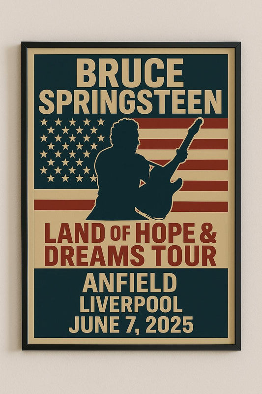 Bruce Springsteen Concert Poster - Anfield 7th June