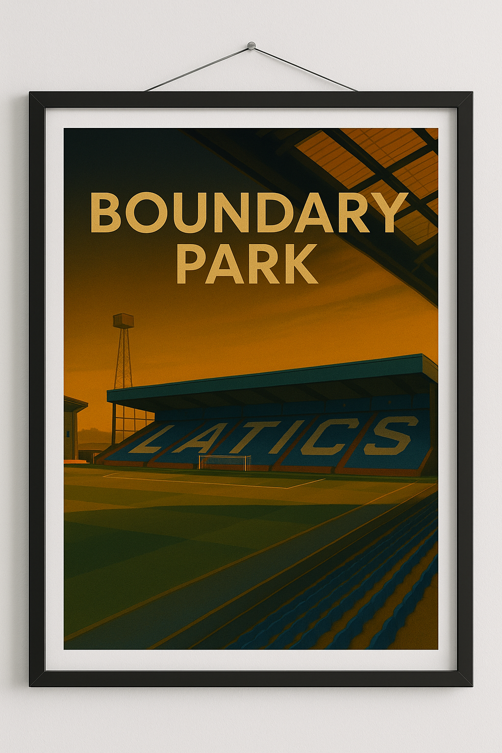 Boundary Park Stadium Print - Oldham Athletic