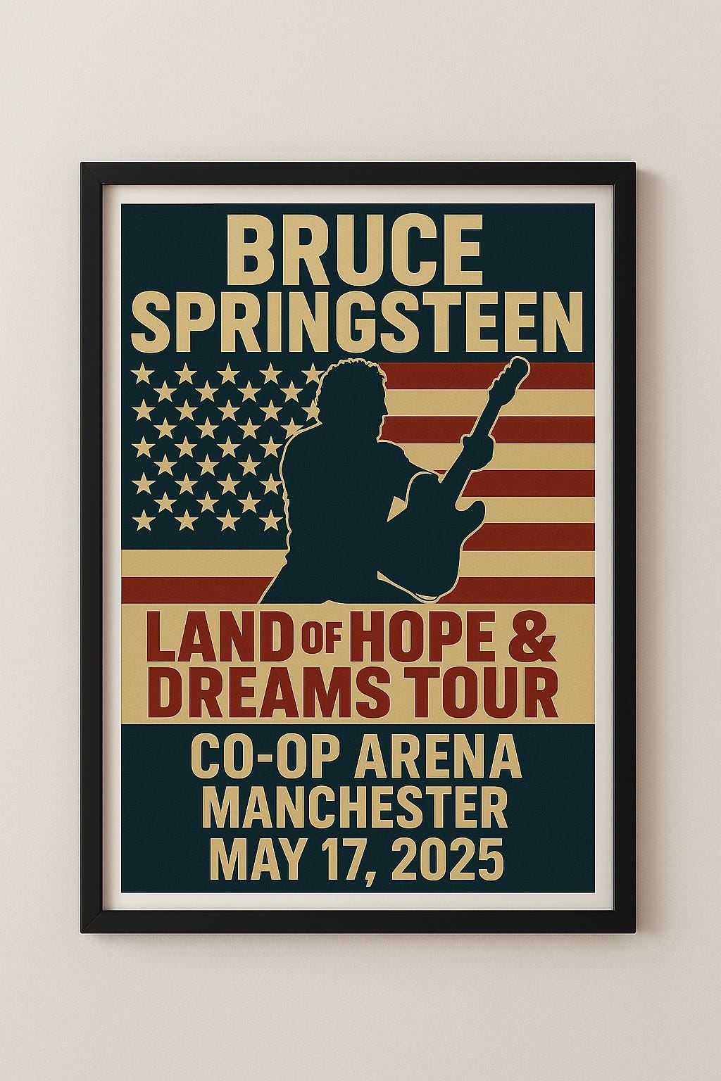 Bruce Springsteen Concert Poster - 17th May, Manchester
