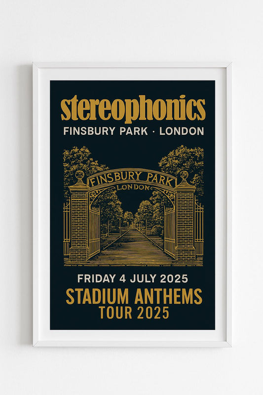 Stereophonics Finsbury Park Artwork Poster Print – Custom Music Wall Art – Gift