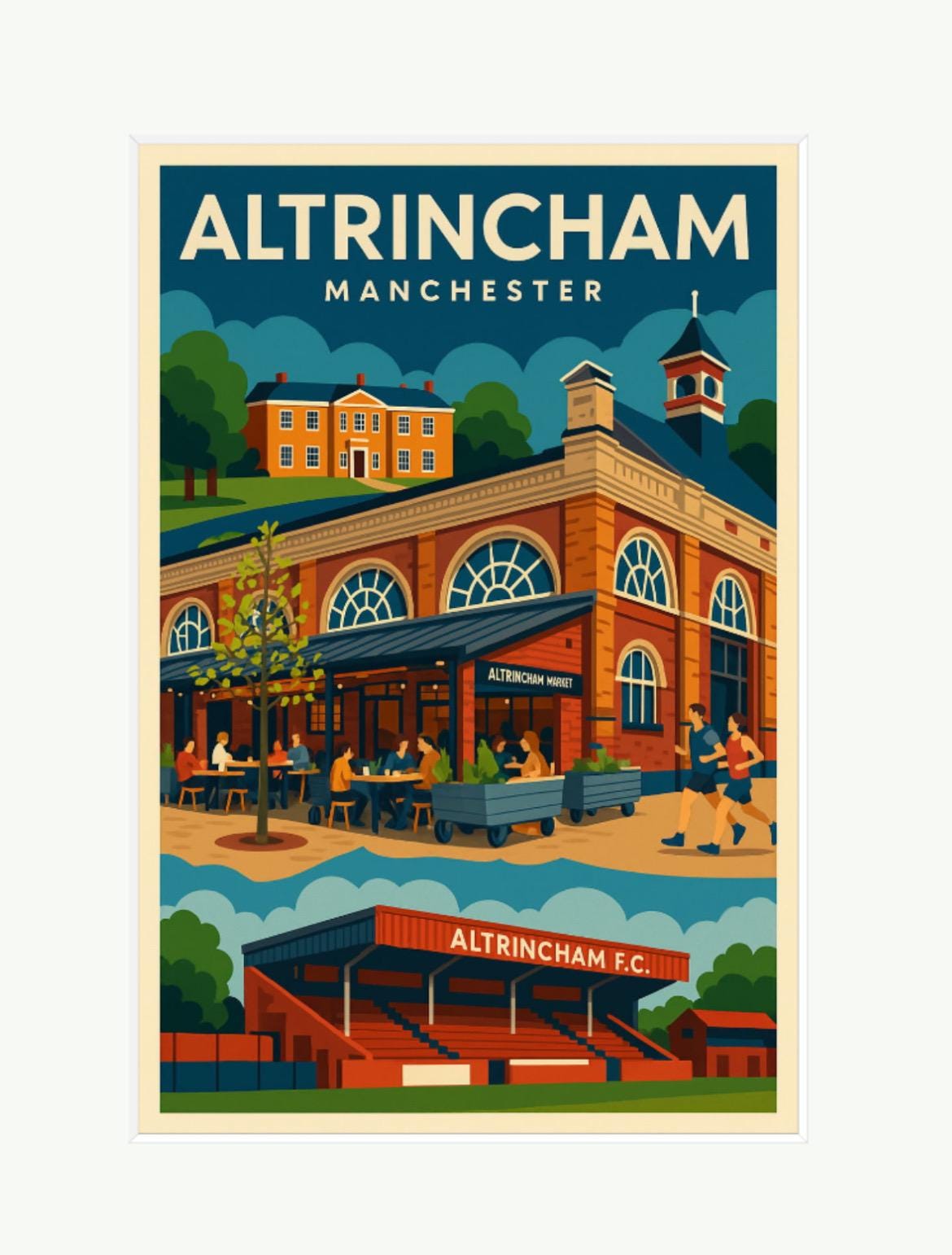 Altrincham Artwork Print – Custom Wall Art – Gift