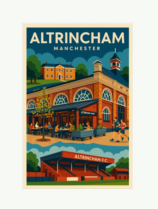 Altrincham Artwork Print – Custom Wall Art – Gift